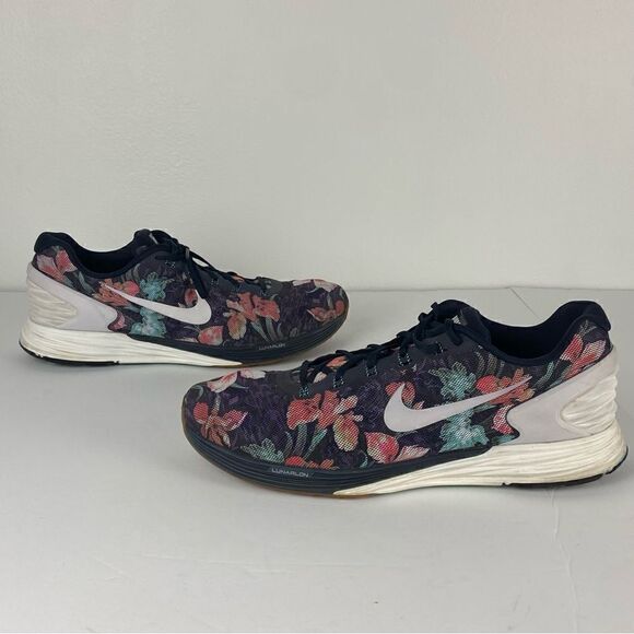 Nike Sneakers Lunarglide 6 Photosynthesis Floral/Navy Men’s Size 15 Tropical - Picture 1 of 12